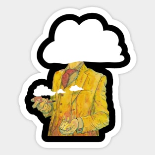 Futurists have their heads in the clouds Sticker